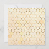 Invitation Baby shower d'Abeille d'or (Dos)