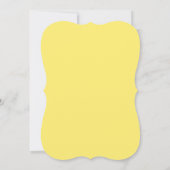Invitation Baby shower d'abeille jaune (Dos)