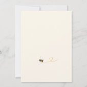 Invitation Baby shower d'abeilles (Dos)