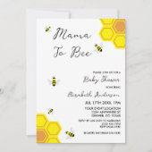 Invitation Baby shower d'abeilles (Devant)