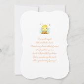 Invitation Baby shower d'abeilles (Dos)