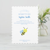 Invitation Baby shower d'abeilles (Debout devant)