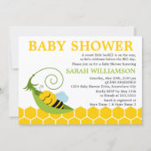 Invitation Baby shower d'abeilles (Devant)