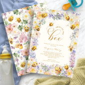 Invitation Baby shower d'abeilles
