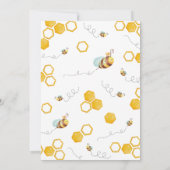 Invitation Baby shower d'abeilles (Dos)