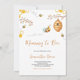 Invitation Baby shower d'abeilles
