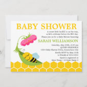 Invitation Baby shower d'abeilles (Devant)