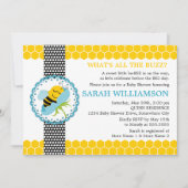 Invitation Baby shower d'abeilles (Devant)