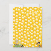 Invitation Baby shower d'abeilles Comme vous connaissez bien  (Dos)