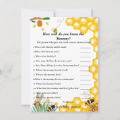 Invitation Baby shower d'abeilles Comme vous connaissez bien  (Devant)