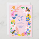 Invitation Baby shower d'abeilles du Jardin Flower (Devant)