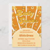 Invitation Baby shower d'abeilles miel (Devant)