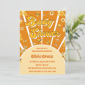 Invitation Baby shower d'abeilles miel (Debout devant)