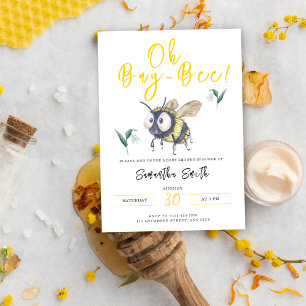 Invitation Baby shower d'abeilles miel