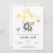 Invitation Baby shower d'abeilles miel (Devant)