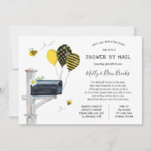 Invitation Baby shower d'abeilles par courrier (Devant)