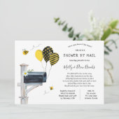 Invitation Baby shower d'abeilles par courrier (Debout devant)