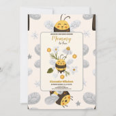 Invitation Baby shower d'abeilles vintage (Devant)