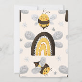 Invitation Baby shower d'abeilles vintage (Dos)