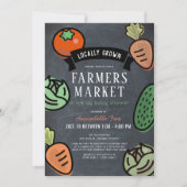 Invitation Baby shower d'accès au marché des agriculteurs (Devant)