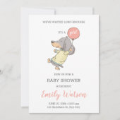 Invitation Baby shower Dachshund (Devant)