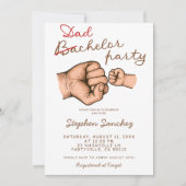 Invitation Baby shower Dadchelor (Devant)