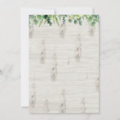 Invitation Baby shower d'adoption Animaux des bois (Dos)