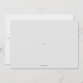 Invitation Baby shower d'adoption simple et moderne (Dos)