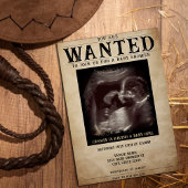 Invitation Baby shower d'affichage Recherché photo vintage