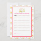 Invitation Baby shower d'agneau de printemps (Devant)