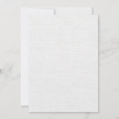 Invitation Baby shower d'agneau doux (Dos)