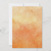 Invitation Baby shower d'agrumes Orange Jardin Aquarelle (Dos)