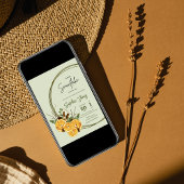 Invitation Baby shower d'agrumes séchés à l'orange d'hiver