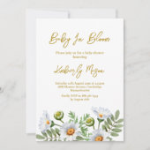 Invitation Baby Shower Daisy (Devant)