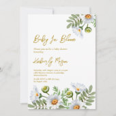 Invitation Baby Shower Daisy (Devant)