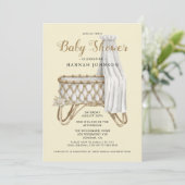 Invitation Baby shower d'allaitement Boho Gender (Debout devant)