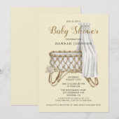 Invitation Baby shower d'allaitement Boho Gender (Devant / Derrière)