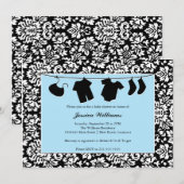 Invitation Baby shower Damas (Devant / Derrière)