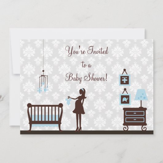 Invitation Baby shower Damas : Garçon :Invitation (Devant)
