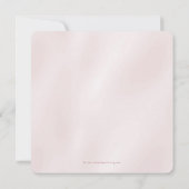 Invitation Baby shower Damas rose et gris (Dos)