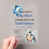 Invitation Baby shower d'amis aquatiques (In situ (ordinateur de poche))