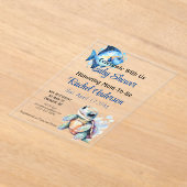 Invitation Baby shower d'amis aquatiques (Poser)