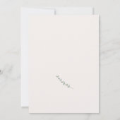 Invitation Baby shower d'amis de la forêt (Dos)