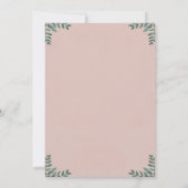 Invitation Baby shower d'amis de la Forêt Cute (Dos)