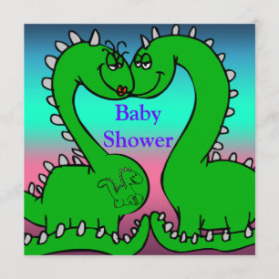 Invitation Baby shower d'amour de Dino