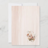 Invitation Baby shower d'amour de la chute moderne (Dos)