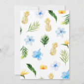 Invitation Baby shower d'ananas (Dos)