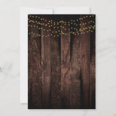 Invitation Baby shower d'Ancre en or rustique (Dos)