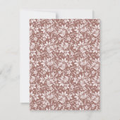 Invitation Baby shower d'animaux de bois doux (Dos)