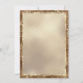 Invitation Baby shower d'animaux de bois glamour (Dos)